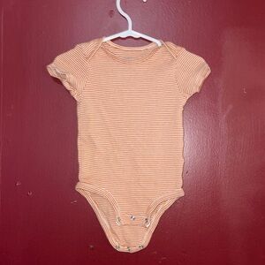 Carter's Orange Striped Bodysuit